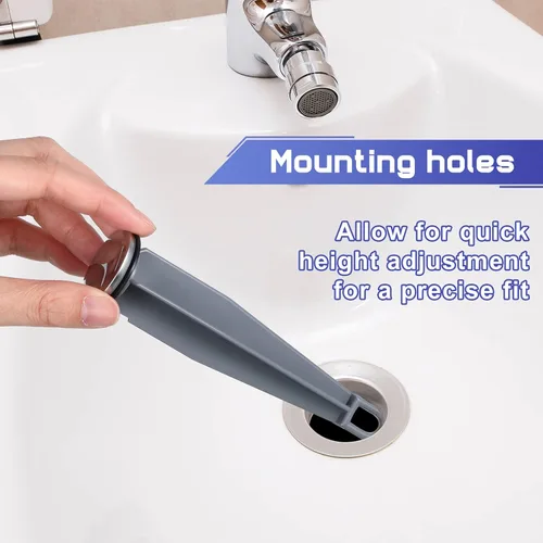 Miniatura 5 de Enhon Tapones emergentes compatibles con componentes de drenaje Moen, tapón de drenaje cromado para lavabo de baño, 4-7/8 pulgadas de alto, 1-1/4