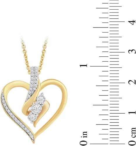Miniatura 14 de Amazon Essentials Collar con colgante de diamantes de 3 piedras (1/4 cttw), 18 pulgadas (anteriormente colección Amazon)