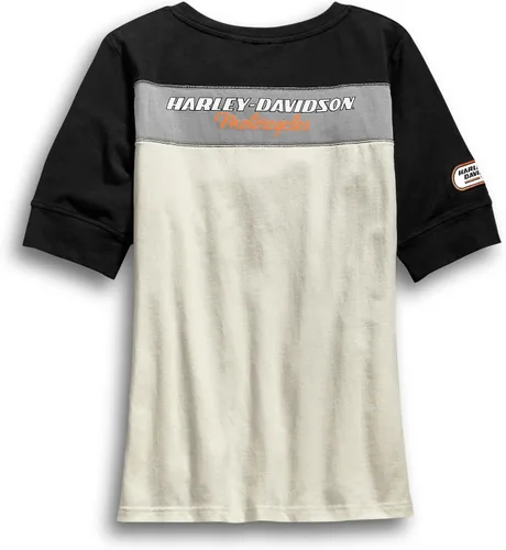Miniatura 2 de Harley-Davidson H-D Racing Henley de manga corta para mujer, 99136-19VW