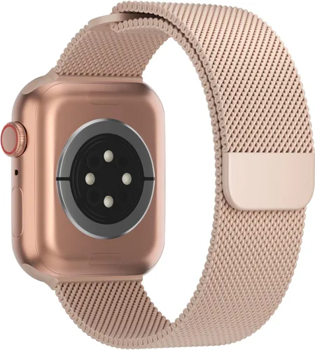 Miniatura 12 de TRA Correa de acero inoxidable compatible con Apple Watch de 38 mm 42 mm 40 mm 44 mm 41 mm 45 mm 46 mm 49 mm, correa de malla con cierre magnético