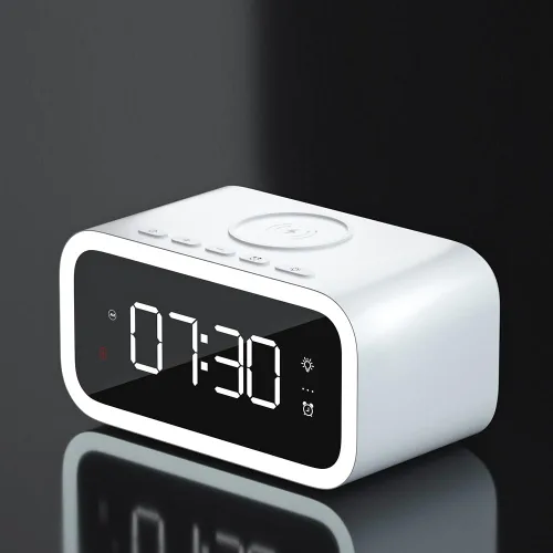Miniatura 21 de IHAO Estación de carga inalámbrica plegable multifuncional 3 en 1 con luz nocturna LED ambiental, cargador rápido QC3.0 para teléfono, iWatch