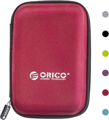 Miniatura 10 de ORICO Estuche para disco duro de 2.5 pulgadas, bolsa de transporte de almacenamiento de unidad externa, impermeable, a prueba de golpes