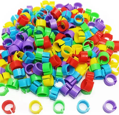 200Pcs 8mm Bandas para piernas de Coturnix y codorniz bebé Bandas para piernas de pollo Bandas para piernas de paloma Anillos para piernas de pollo