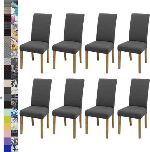 Miniatura 17 de BIETYONE - Fundas para sillas de comedor, juego de 2 fundas para sillas de comedor o cocina, lavables, protectoras, para sillas Parsons
