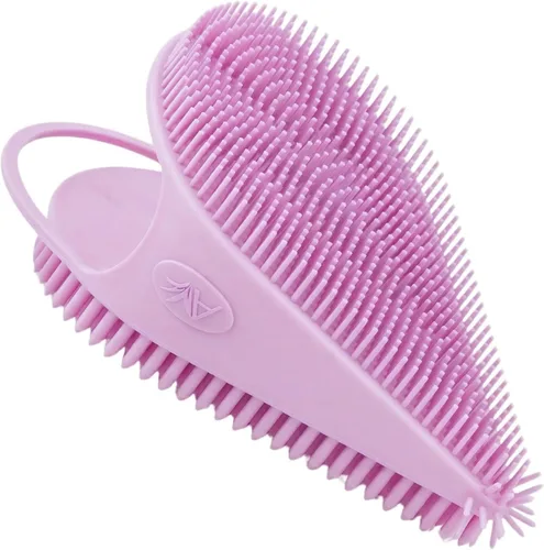 Avilana Limpiador facial de silicona, cepillo de limpieza facial de doble cara con punta de nariz, exfoliante facial suave para limpieza profunda de