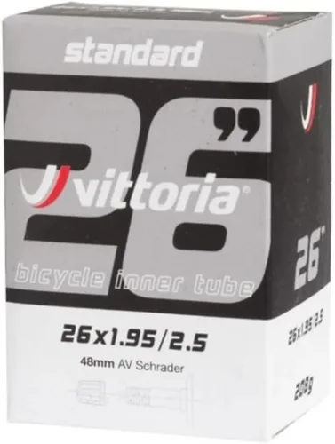 Vittoria Tubos interiores de butilo estándar - Tubos interiores para bicicletas de carretera - Válvula Presta - Caucho sintético - Pared interior de