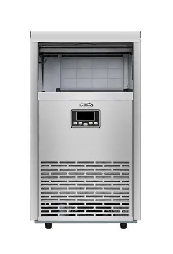 Miniatura 8 de KoolMore Máquina de hacer hielo comercial de 18 pulgadas, hielo creciente de 100 libras/24 horas, almacenamiento de 30 libras, bajo encimera