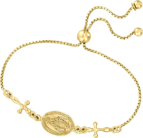 Miniatura 4 de Ross-Simons Pulsera Bolo con medalla milagrosa Oro no conocido