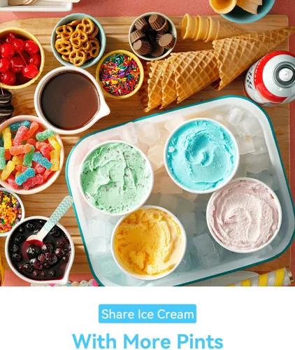 Miniatura 7 de Pintas y tapas Creami Swirl NC701 NC701C Compatibles con Ninja Swirl CREAMi para helados y helado suave (Serie NC700), de grado alimenticio y aptas