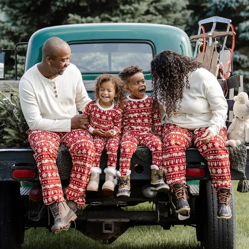 Miniatura 4 de Burt's Bees Baby Pijama de algodón orgánico para vacaciones a juego para bebés