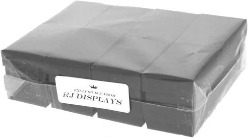 Miniatura 4 de RJ Displays - Paquete de 20 cajas de cartón negro mate relleno de algodón para regalo y venta al por menor, 3 x 2 x 1 pulgadas, tamaño #32 por R J