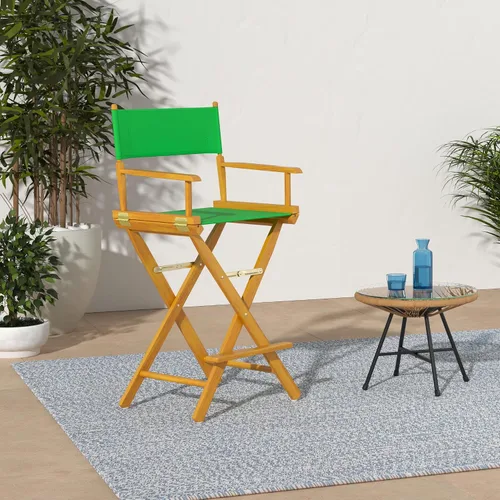Miniatura 2 de Casual Home - Silla de director de 30 pulgadas, marco de roble miel, con lienzo verde, altura de barra