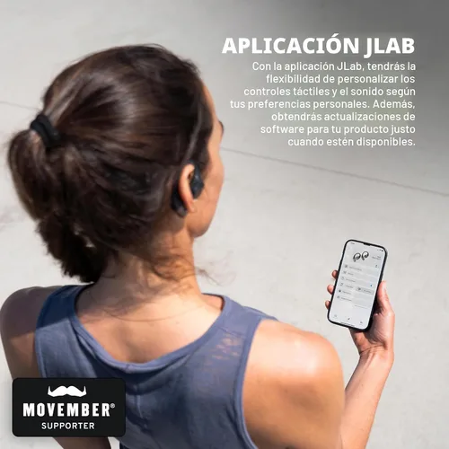 Miniatura 5 de JLab Epic Open Sport Auriculares, Negro, Libertad de Audio Inalámbrico de Oído Abierto Ajuste Sin Esfuerzo, Escucha Segura, Multipunto Bluetooth