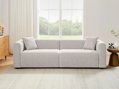 Miniatura 2 de VANOMi Juego de sofá modular seccional extragrande en forma de nube con sofá de 95" y sillones de 42" para sala de estar, juego de muebles tapizados