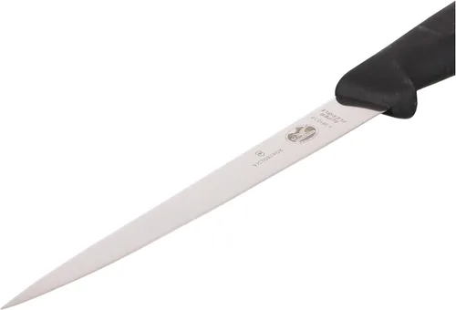 Miniatura 2 de Victorinox Cuchillo de filete de 7 pulgadas, hoja recta, flexible, mango de fibra negra 5.3813.18