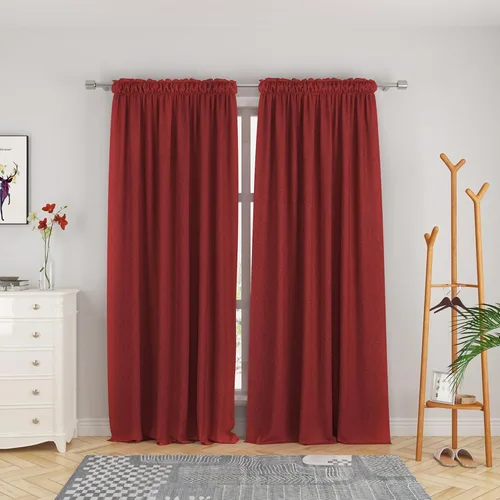 Miniatura 42 de UPOPO Cortinas de Niveles Beige Sobre Fregadero con Textura de Lino para Ventana de Cocina de 16 Pulgadas de Largo Caravana Privacidad Pequeñas