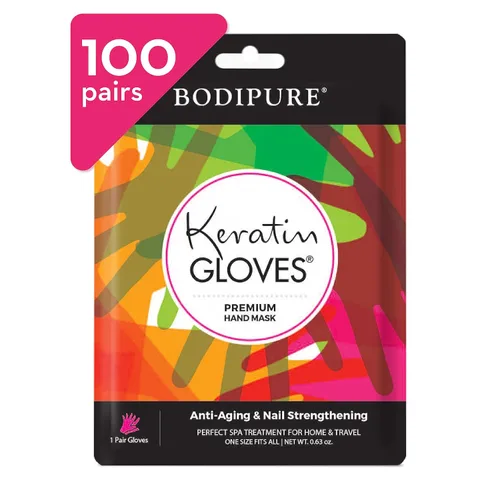 Miniatura 10 de Bodipure Guantes de queratina para mascarilla de mano de primera calidad, guantes hidratantes para manos secas, fortalecimiento de uñas y suavizado