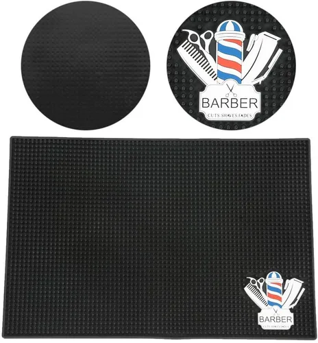 Miniatura 3 de Esterilla de silicona para peluquería con calor, tapete de estación de peinado, alfombra de peluquería para planchas de pelo, rizador, almohadilla
