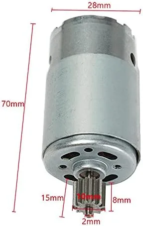 Miniatura 2 de SHENGLE 390 18000RPM Motor eléctrico de 6 voltios, RS390 6V Motor Drive caja de cambios accesorio para niños paseo en coche niños paseo en piezas