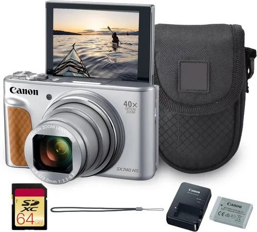 Miniatura 7 de Canon PowerShot SX740 HS - Cámara digital Sensor CMOS de 20.3 MP, zoom óptico 40x, video UHD 4K, Wi-Fi y Bluetooth Cámara compacta de apuntar
