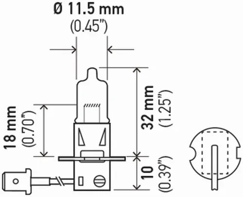 Miniatura 2 de HELLA H3SB Foco halógeno estándar de blíster único, 12 V, 55 W