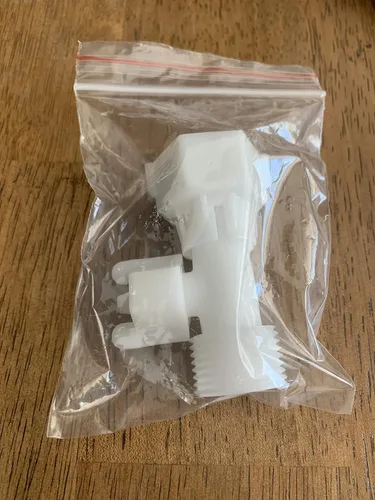 Miniatura 3 de LeonKing Bidet US Plastic T Adapter 7/8"(15/16"), 1/4" pulgadas accesorio de manguera lado conector de 3 vías con arandela de goma