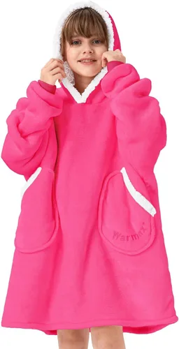 Miniatura 8 de Century Star Manta con capucha para mujeres y hombres, sherpa, de gran tamaño, gruesa, acogedora, suave, cálida, para adultos, sudadera con capucha