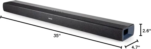 Miniatura 7 de Denon Barra de sonido DHT-S218 para Smart TV (Negro), 2.1 canales, audio 3D con Dolby Atmos, 2 subwoofers integrados, doble rango medio y tweeters