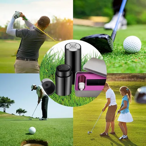 Miniatura 6 de ubjva Sello de pelota de golf, marcador de pelota de golf personalizado para identificar pelotas de golf, reutilizable, sello de bola autoentintado