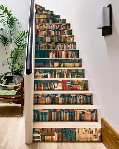 Miniatura 26 de FLFK Calcomanías para escaleras - Adhesivos para escaleras, Calcomanías autoadhesivas para escalones de Sunrise Coast, para decoración del hogar