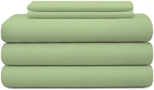 Miniatura 6 de Juego de sábanas de algodón de 28 pulgadas con bolsillo profundo de rayas blancas de 5 piezas con 2 fundas de almohada, 800 hilos