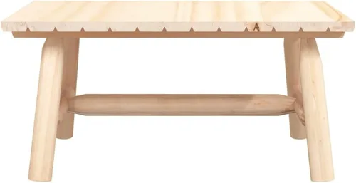 Miniatura 4 de Natural Wood Solid Spruce Oiled Finish Rectangular Coffee Table, 35.4x19.7 inch Durable Patio Furniture for Indoor Outdoor Balcony Porch Garden Use