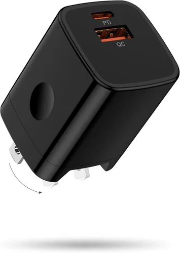 Bloque de cargador USB C Motorola de carga rápida tipo C adaptador de corriente de pared para Motorola Moto G Stylus 5G 2024/G Power 2025/G Play