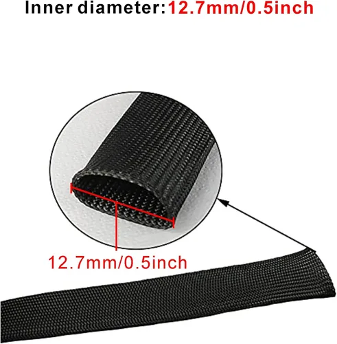 Miniatura 5 de Protector Térmico de Alambre Automotriz Funda Protectora Térmica Protector Térmico para Línea de Combustible Cubierta Protectora de Manguera Auto