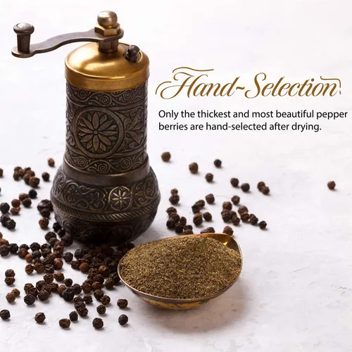 Miniatura 8 de The Spice Lab Granos de Pimienta Negra Tellicherry para Molinillo Empacados en EE.UU. - Esterilizados al Vapor Kosher Sin OGM Totalmente Natural