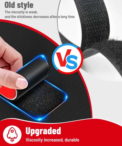 Miniatura 5 de PHIXBEAR Tiras de Gancho y Bucle con Súper Adhesivo Resistente, Hechas de 3M, Resistentes al Calor, Impermeables, para Uso en Exteriores