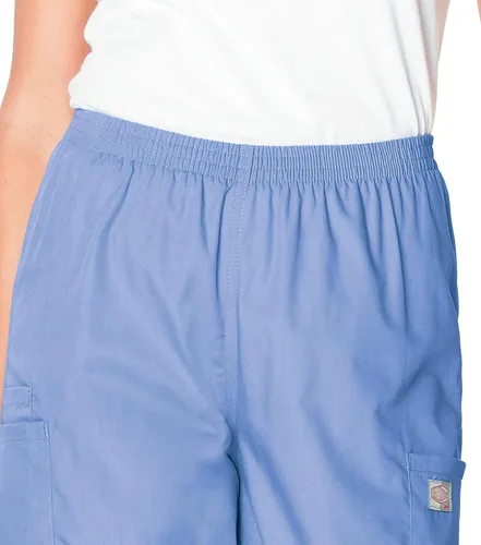 Miniatura 4 de Landau Scrub Zone 83221 - Pantalones elásticos tipo cargo de 3 bolsillos para mujer gris