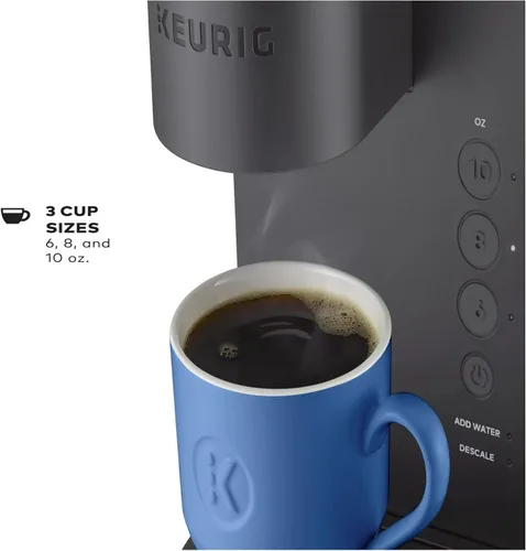 Miniatura 3 de Keurig K-Express Essentials - Cafetera K-Cup de una sola porción gris mate