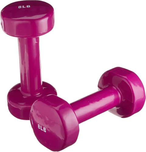 Miniatura 4 de Sammons Preston Mancuernas de hierro recubiertas de vinilo, 1 libra, par, pesas suaves de fácil agarre para entrenamiento de fuerza, tonificación