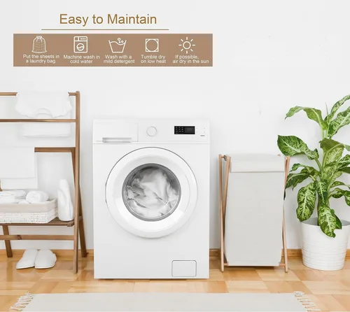 Miniatura 8 de Lanest Housing Sábanas de Satén de Seda, Juego de Sábanas de Cama de Satén Tamaño Twin con Bolsillos Profundos, Sábanas de Satén Refrescantes Suaves