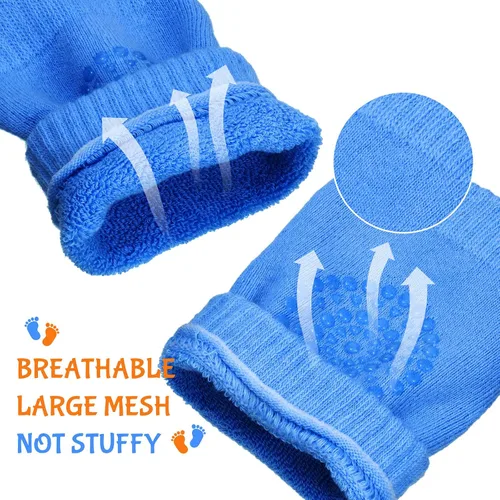 Miniatura 6 de 8 pares de rodilleras antideslizantes unisex para bebés para aprender a gatear calcetines para bebés