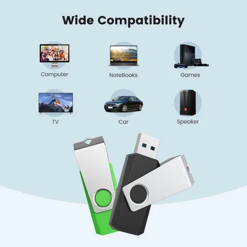 Miniatura 3 de Aiibe Unidad flash 3.0 de 64 GB, paquete de 5 unidades USB 3.0 de 64 GB, unidades USB 3.0 de 64 GB, unidades flash de 64 GB