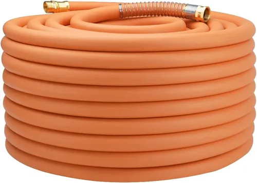 Miniatura 29 de Wiseflow Leader Hose Manguera de agua resistente de 3 x 5/8 pulgadas con accesorios de latón macho a hembra, extensor de manguera corta para carrete