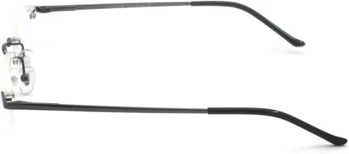 Miniatura 6 de Gafas de lectura sin montura con estuche delgado para hombres y mujeres, negro, dorado y plomizo, azul y rojo Paquete de 2 - plomizo