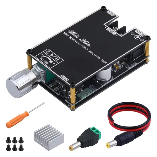 Miniatura 7 de ZK-1001B Amplificador Bluetooth 100W Mono AMP Mini Módulo de Amplificador de Audio de Potencia con Función de Emparejamiento de Caja TWS, Entrada