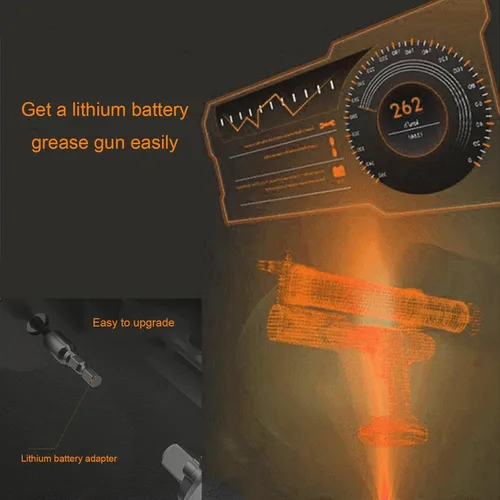 Miniatura 3 de Adaptador de pistola de engrase, convierte herramienta neumática, taladros inalámbricos y destornilladores de impacto en pistola de grasa eléctrica
