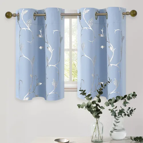 Miniatura 96 de BUHUA Cortinas Opacas de 63 Pulgadas de Largo, 2 Paneles con Aislamiento Térmico, Tratamiento de Ventana para Dormitorio, Cortinas Oscurecedoras