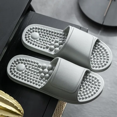 Miniatura 2 de Pantuflas de masaje de reflexología de acupresión para pies planos, fascitis plantar, soporte de arco, sandalias de casa, aumentar la circulación