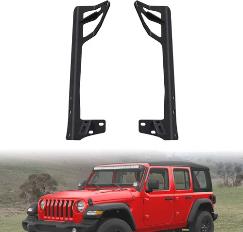 Miniatura 9 de Nilight - Soporte de montaje para marco de parabrisas para barra de luz LED de 50 pulgadas en Wrangler JK 2007-2017