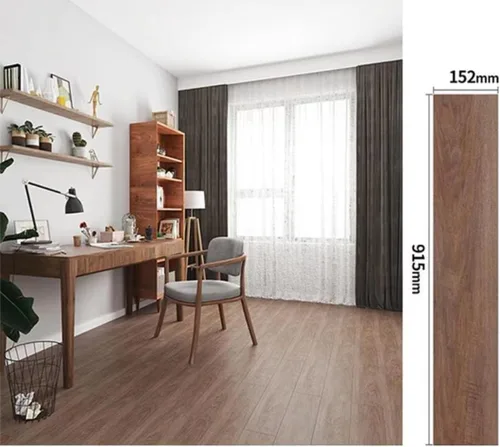 Miniatura 6 de Baldosa de piso de vinilo despegar y pegar, tablón de madera autoadhesivo, paquete de 10 (15 pies cuadrados) - 6 pulgadas de ancho, 36 pulgadas
